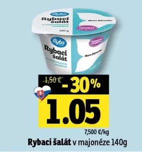Rybací šalát v majonéze