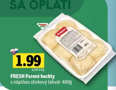 Parené buchty s náplňou slivkový lekvár
