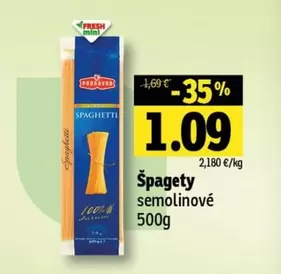 Spaghetti semolinové
