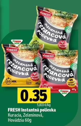Instantná rezancová polievka