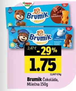 Brumík Čokoláda, Mliečna