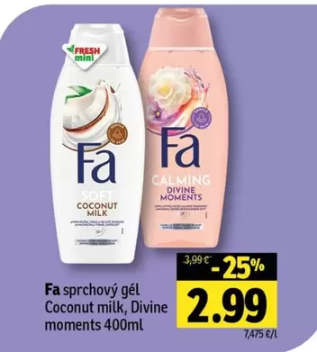 sprchový gél Coconut milk, Divine moments