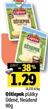 Oštiepok plátky Údené, Neúdené