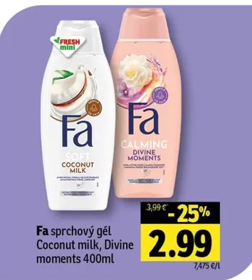 sprchový gél Coconut milk, Divine moments