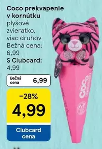 Coco prekvapenie v korntku plyšové zvieratko