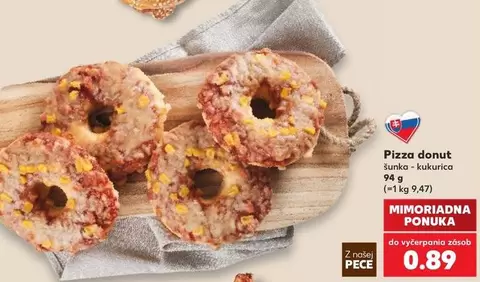 Pizza donut šunka-kukurica