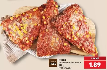 Pizza so šunkou a kukuricou