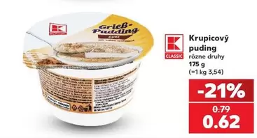 Krupicový puding