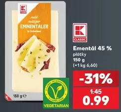 Ementál plátky