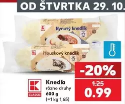 Knedlíky různé druhy