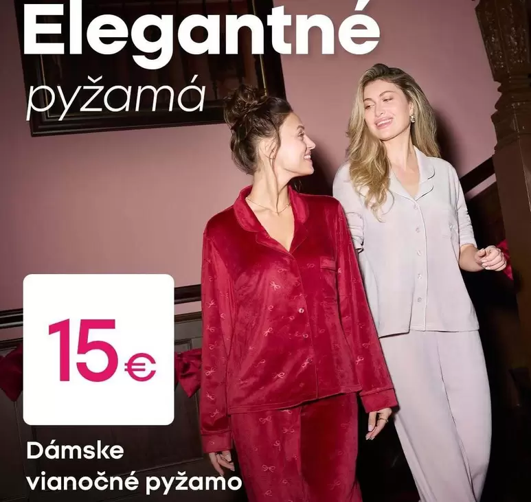 Dámske vianočné pyžamo