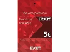 FAXCOPY Darčeková poukážka v hodnote 5 €