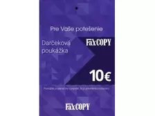 FAXCOPY Darčeková poukážka v hodnote 10 €