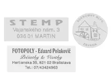 Výmena štočku s poduškou - Vreckové pečiatky