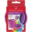 Faber-Castell: Click and Go ružový mramorový pohár na štetce