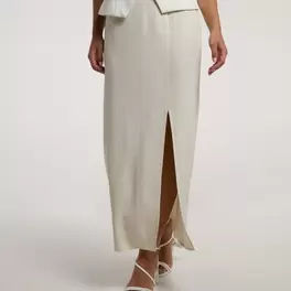 Midi skirt with slit