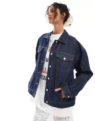 ASOS DESIGN oversize 90's denim jacket in rinse wash