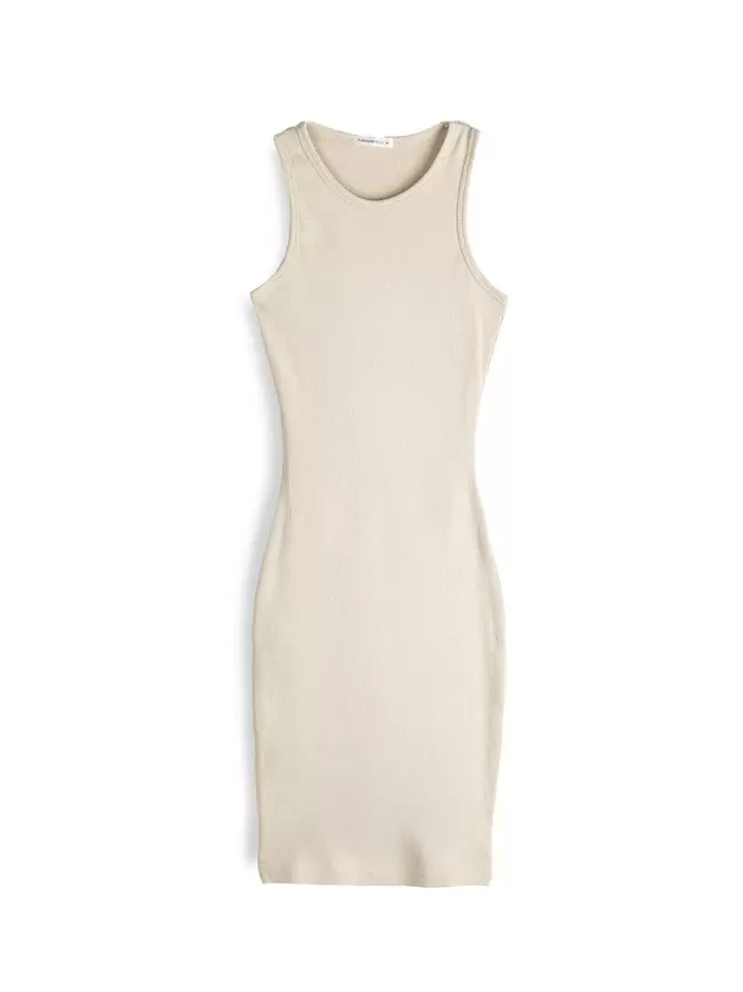 Ladies mini ribbed bodycon dress