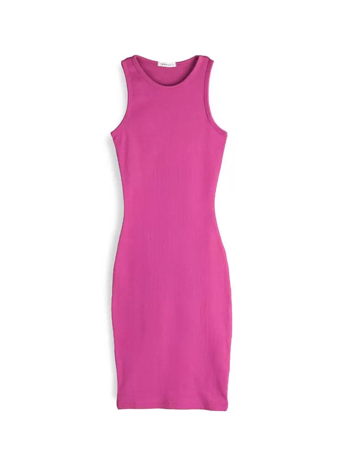 Ladies mini ribbed bodycon dress