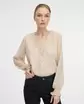 Béžová dámska blúzka s dlhým rukávom ORSAY