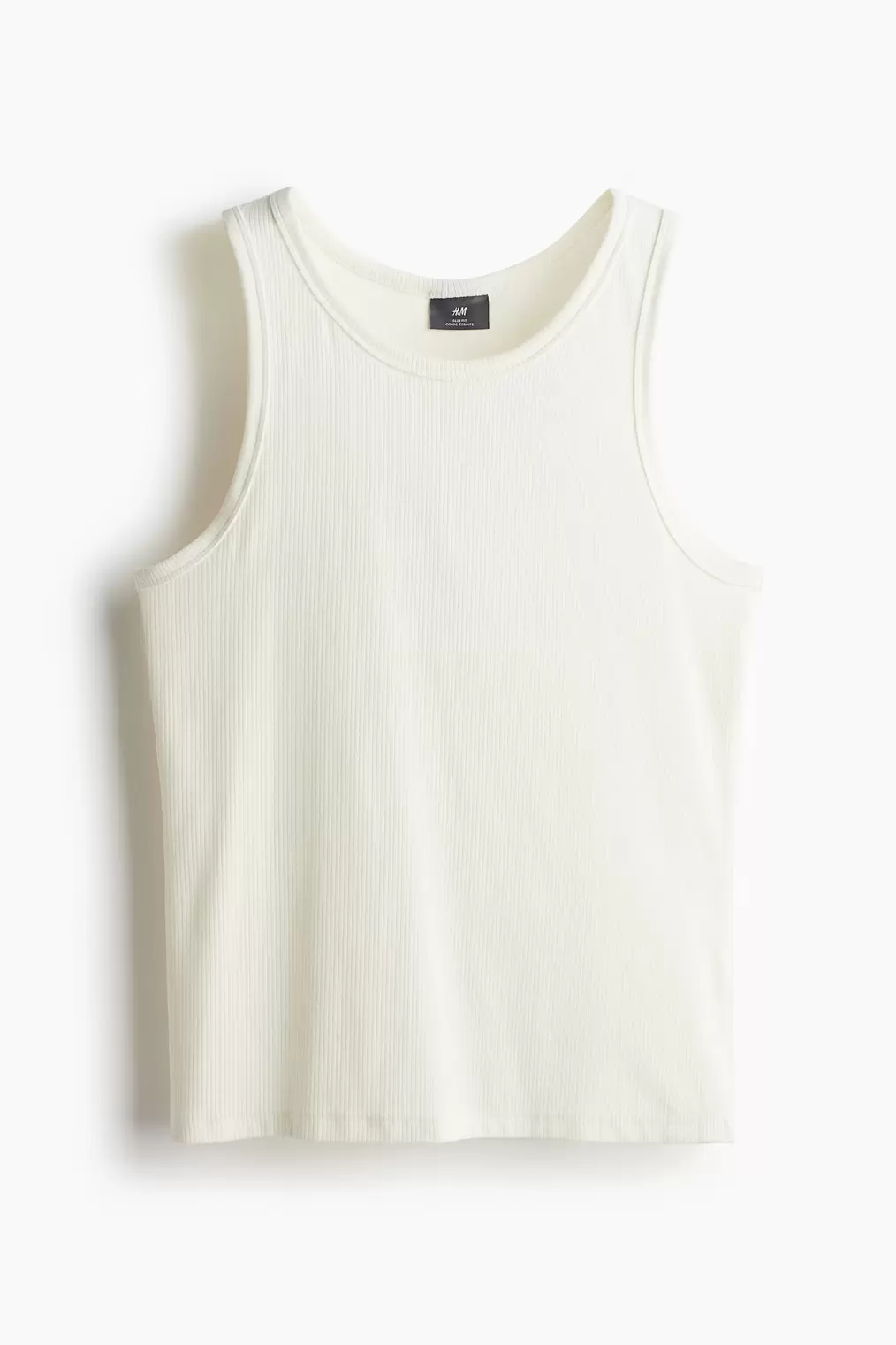 Rebrované tielko Slim Fit