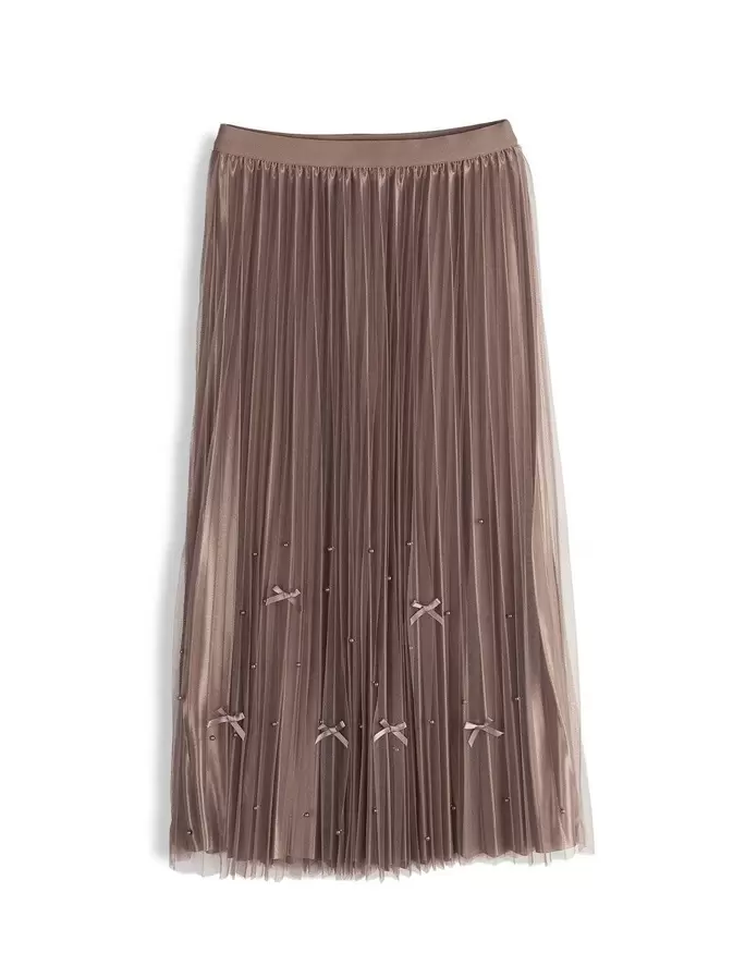 Tulle midi skirt