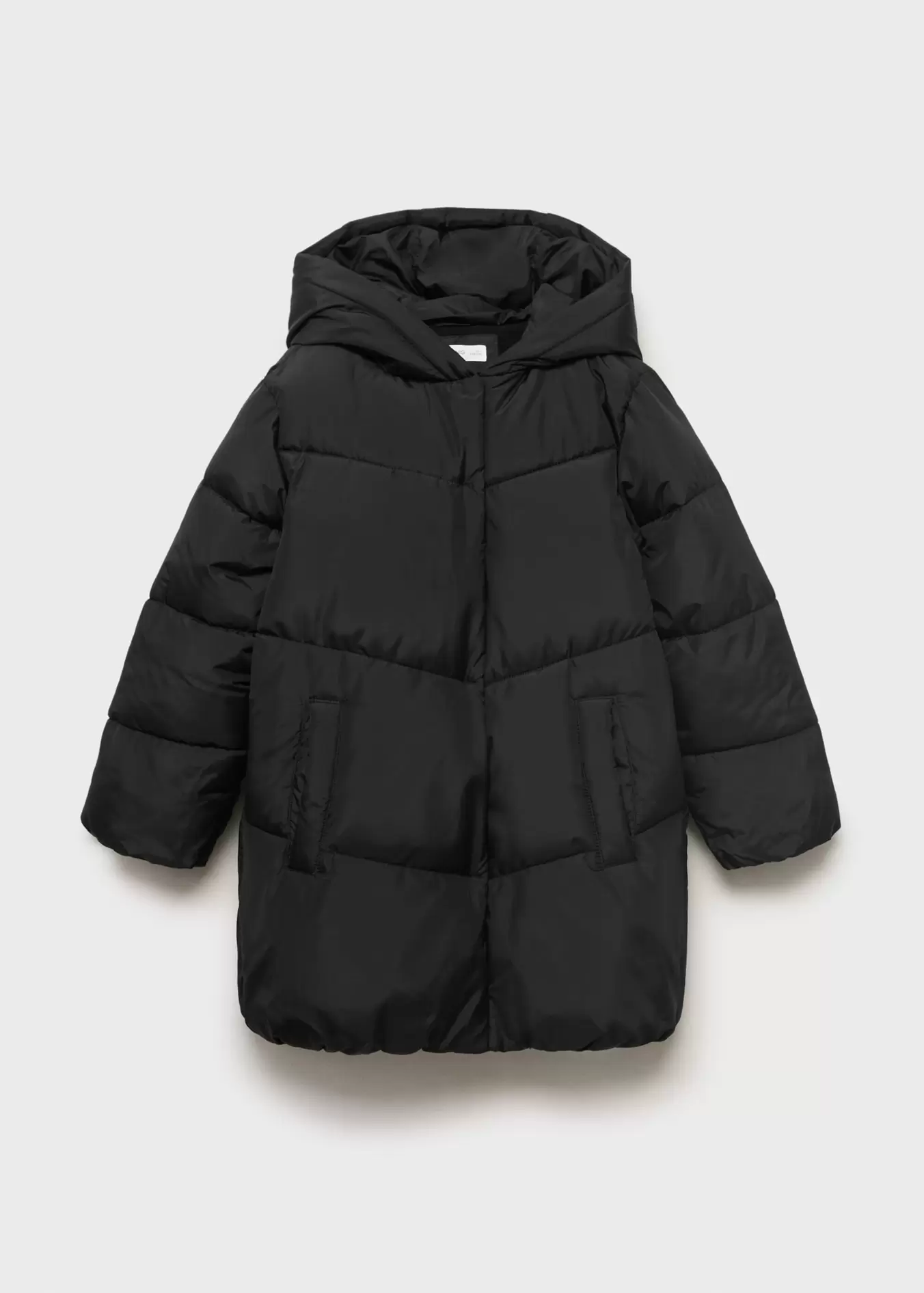 Hood quilted coat