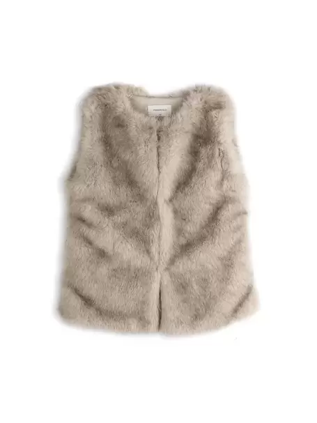 Faux fur vest
