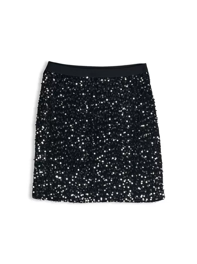 Mini skirt with sequines