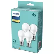LED žiarovka Philipsklasik, 10W, E27, teplá biela, 4ks