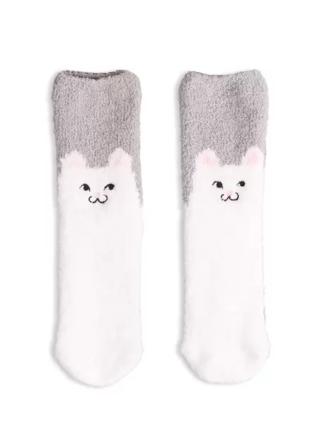 Crew printed grip socks