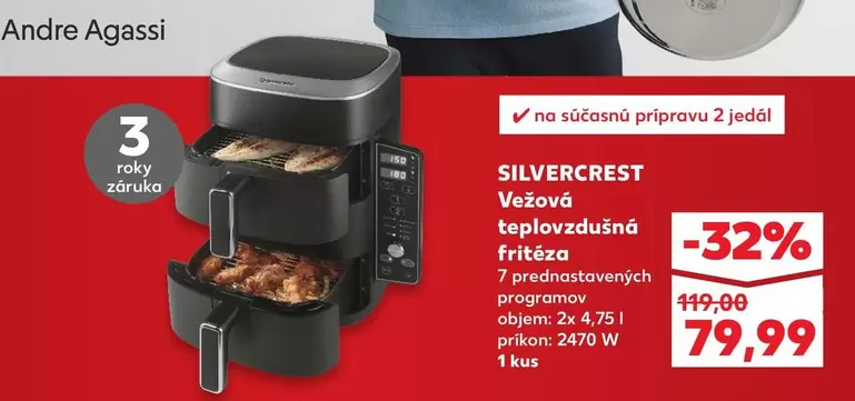 Vežová teplovzdušná fritéza