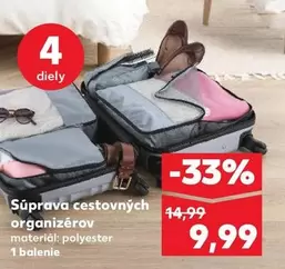 Súprava cestovných organizérov