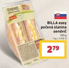 pečená slanina sendvič
