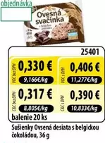 Sušienky Ovsená desiata s belgickou čokoládou