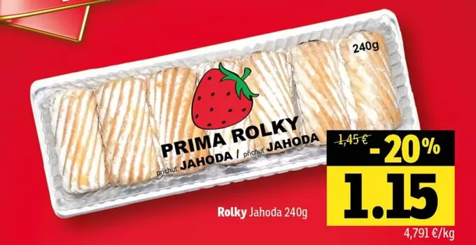 PRIMA ROLKY JAHODA