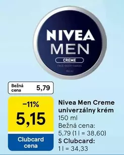 Nivea - Men Creme univerz ilde{A}ln ilde{A} kr ilde{A}m