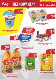 Katalóg CBA v Liptovský Mikuláš | Víkendová cena | 2026-02-19T00:00:00.000Z - 2026-02-22T00:00:00.000Z
