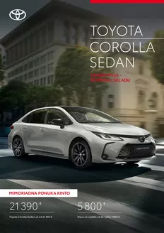 Katalóg Toyota v Banská Bystrica | Cennik corolla sedan 2024 | 2026-01-01T00:00:00.000Z - 2026-12-31T00:00:00.000Z