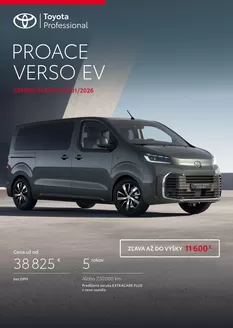 Katalóg Toyota v Košice | Cennik novy proace verso ev | 2026-01-01T00:00:00.000Z - 2026-12-31T00:00:00.000Z