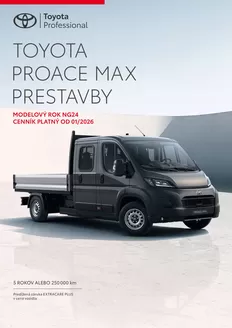 Katalóg Toyota v Žilina | Cennik proace MAX prestavby | 2026-01-01T00:00:00.000Z - 2026-12-31T00:00:00.000Z
