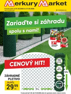 Katalóg Merkury Market v Nové Mesto nad Váhom | Skvelá ponuka pre všetkých zákazníkov | 2026-03-01T00:00:00.000Z - 2026-03-31T00:00:00.000Z