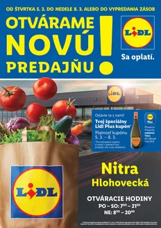 Katalóg Lidl v Zvolen | Ponuka platná od 05. 03. 2026 | 2026-03-05T00:00:00.000Z - 2026-03-08T00:00:00.000Z