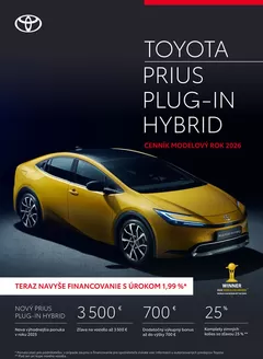 Katalóg Toyota v Banská Bystrica | Cennik NG prius plug in 2025 | 2026-01-01T00:00:00.000Z - 2026-12-31T00:00:00.000Z