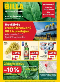 Katalóg Billa v Prešov | Najlepšie ponuky pre všetkých zákazníkov | 2026-03-25T00:00:00.000Z - 2026-03-29T00:00:00.000Z