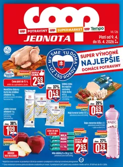 Katalóg COOP Jednota v Prievidza | Leták COOP Jednota | 2026-04-09T00:00:00.000Z - 2026-04-15T00:00:00.000Z