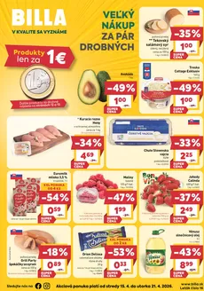 Katalóg Billa v Galanta | Exkluzívne ponuky a výhodné ponuky | 2026-04-15T00:00:00.000Z - 2026-04-21T00:00:00.000Z