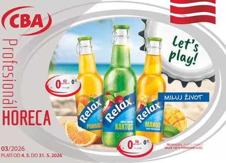 Katalóg CBA | HORECA a GASTRO 52026 | 2026-05-04T00:00:00.000Z - 2026-05-31T00:00:00.000Z