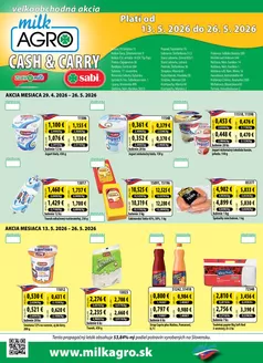 Katalóg Milk Agro v Púchov | Cash Carry leták | 2026-04-29T00:00:00.000Z - 2026-05-12T00:00:00.000Z