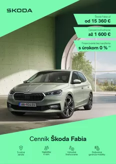 Katalóg Škoda v Lipany | Skoda Fabia cennik | 2026-05-20T00:00:00.000Z - 2026-06-03T00:00:00.000Z